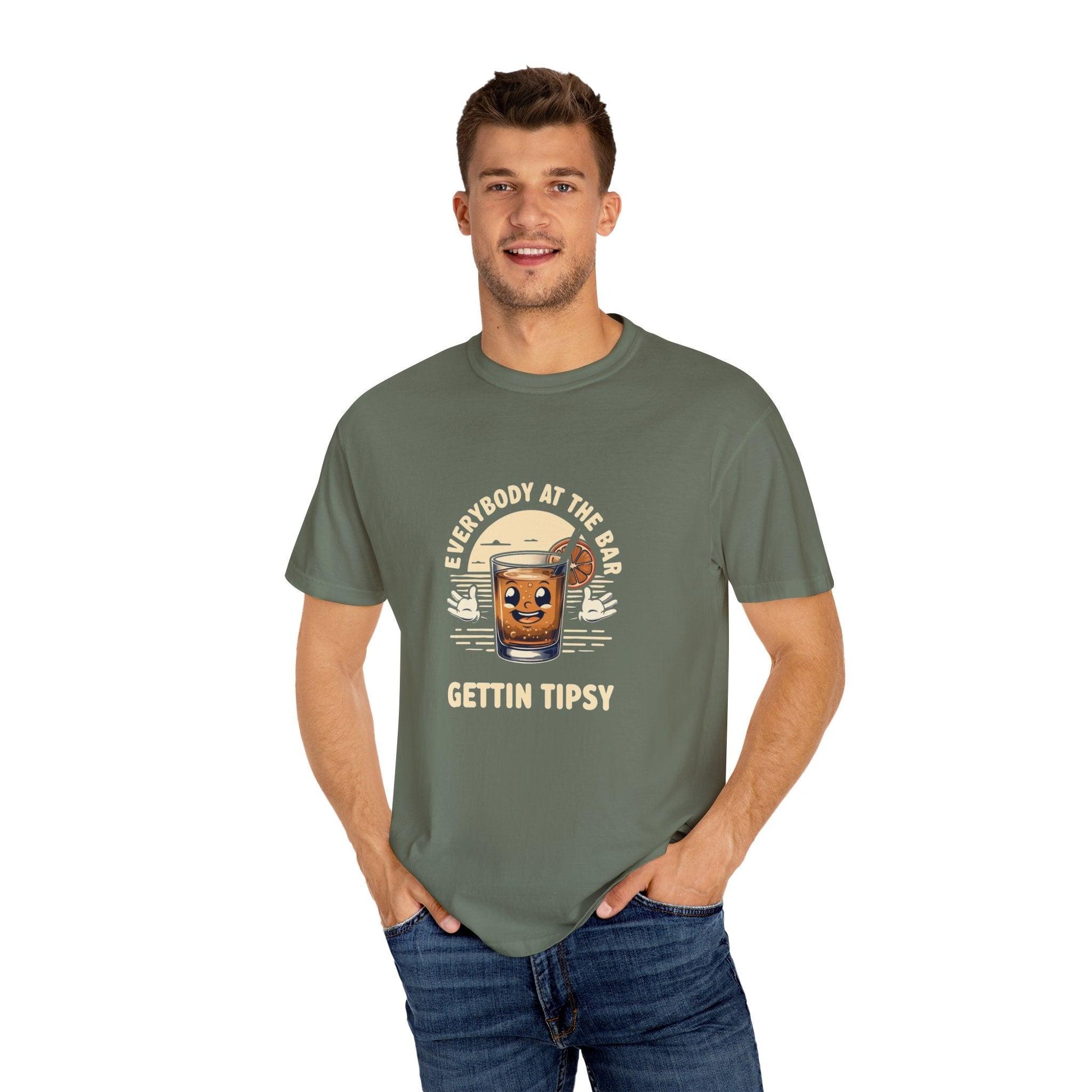 Everybody at the Bar Gettin Tipsy Unisex Garment-Dyed T-Shirt - Country in My Heart