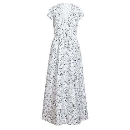 Sunset Dreams Polka Dot Boho Dress