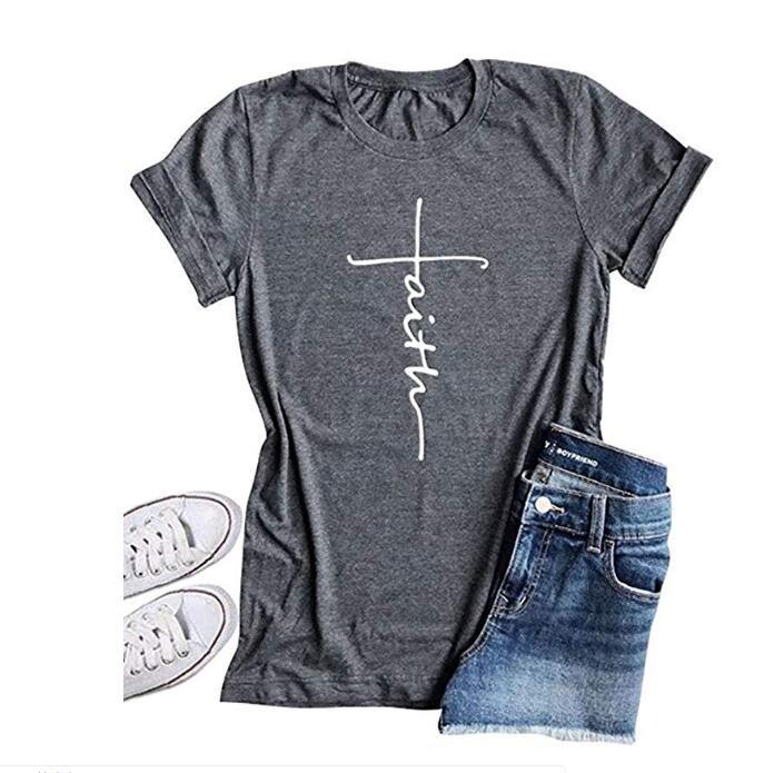 Faith Cross Country T-shirt - Religious and Stylish Shirt for Country Girls - Country in My Heart