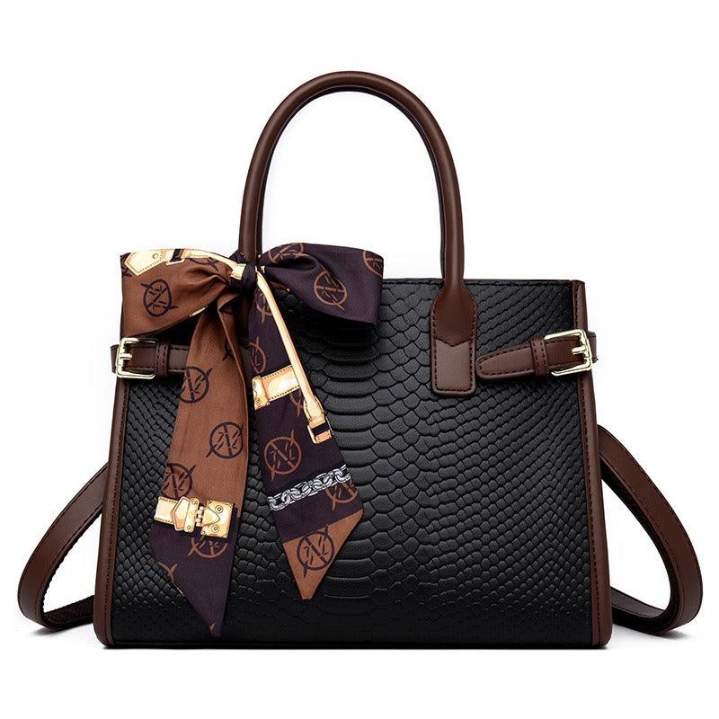 Serpent Luxe Snakeskin Handbag - Elegant Leather Commuter Bag for Stylish Women - Country in My Heart