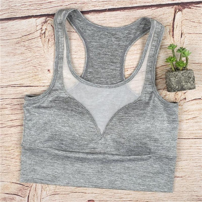 Mesh Insert Sports Bra Yoga Top | Stylish Country Girl Activewear for Fitness & Yoga - Country in My Heart