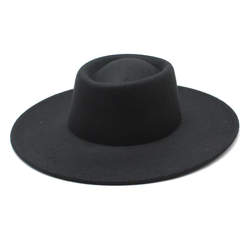 Ella Wide Brim Wool Jazz Hat – Stylish Felt Hat in 16 Colors - Country in My Heart