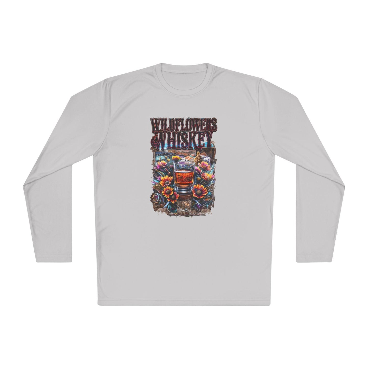 Wildflowers and Whiskey Lightweight Long Sleeve Tee - Country in My Heart