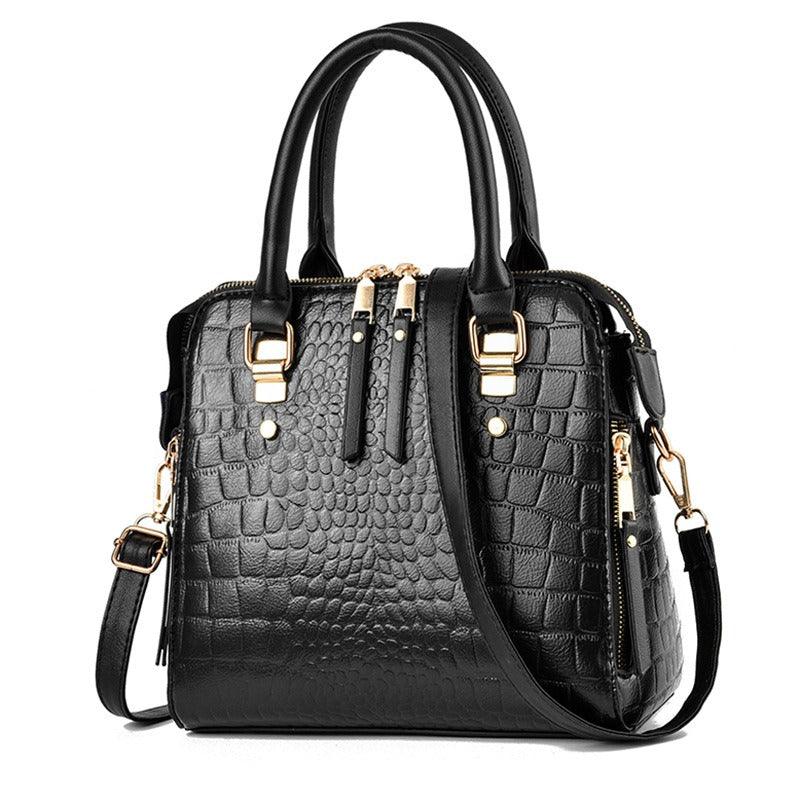 Luxe Alligator Leather Shoulder Bag - Stylish Premium Leather Bag for Women - Country in My Heart