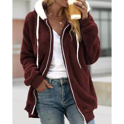 Plush Zipper Hooded Jacket | Warm, Cozy & Stylish for the Cowgirl Lifestyle - Country in My Heart