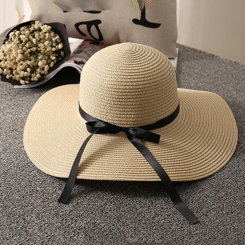 La Dolce Vita Straw Hat - Stylish Italian Summer Sun Hat with Ribbon Tie - Country in My Heart