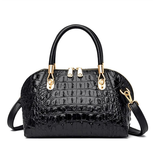 Crocodile Pattern Messenger Shoulder Bag - Country in My Heart