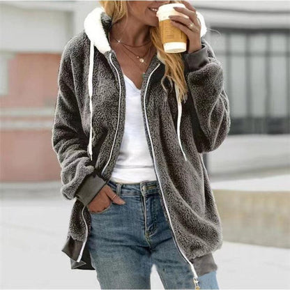 Plush Zipper Hooded Jacket | Warm, Cozy & Stylish for the Cowgirl Lifestyle - Country in My Heart