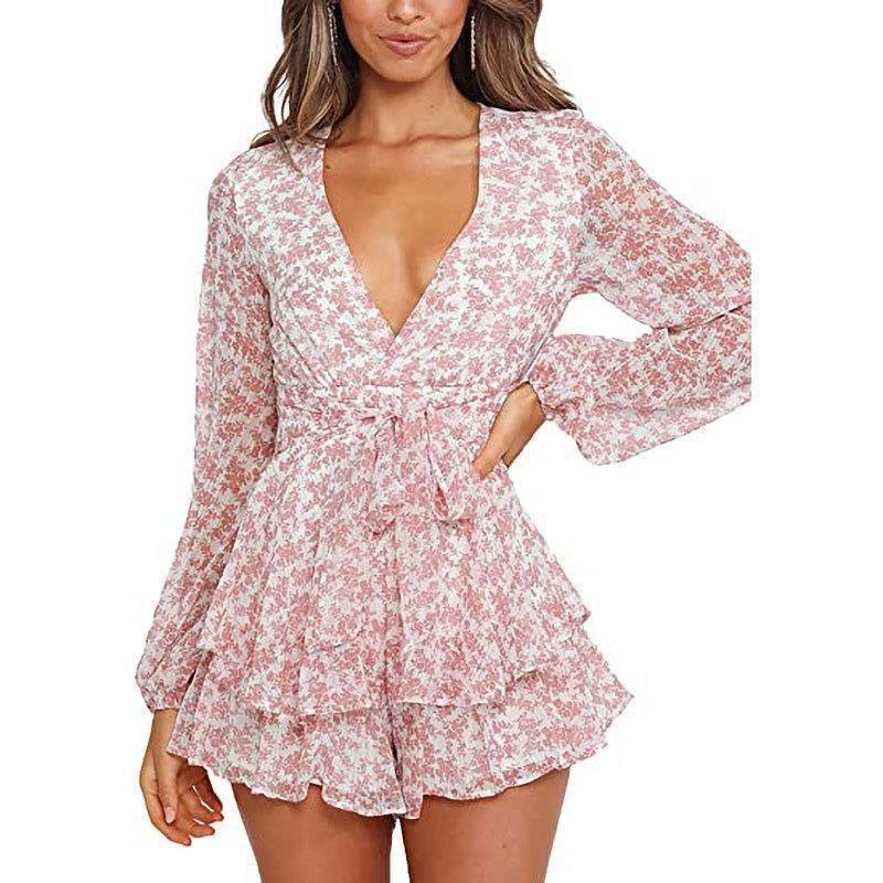 Floral Breeze Chiffon Dress | Casual Printed One-Piece Dress - Country in My Heart