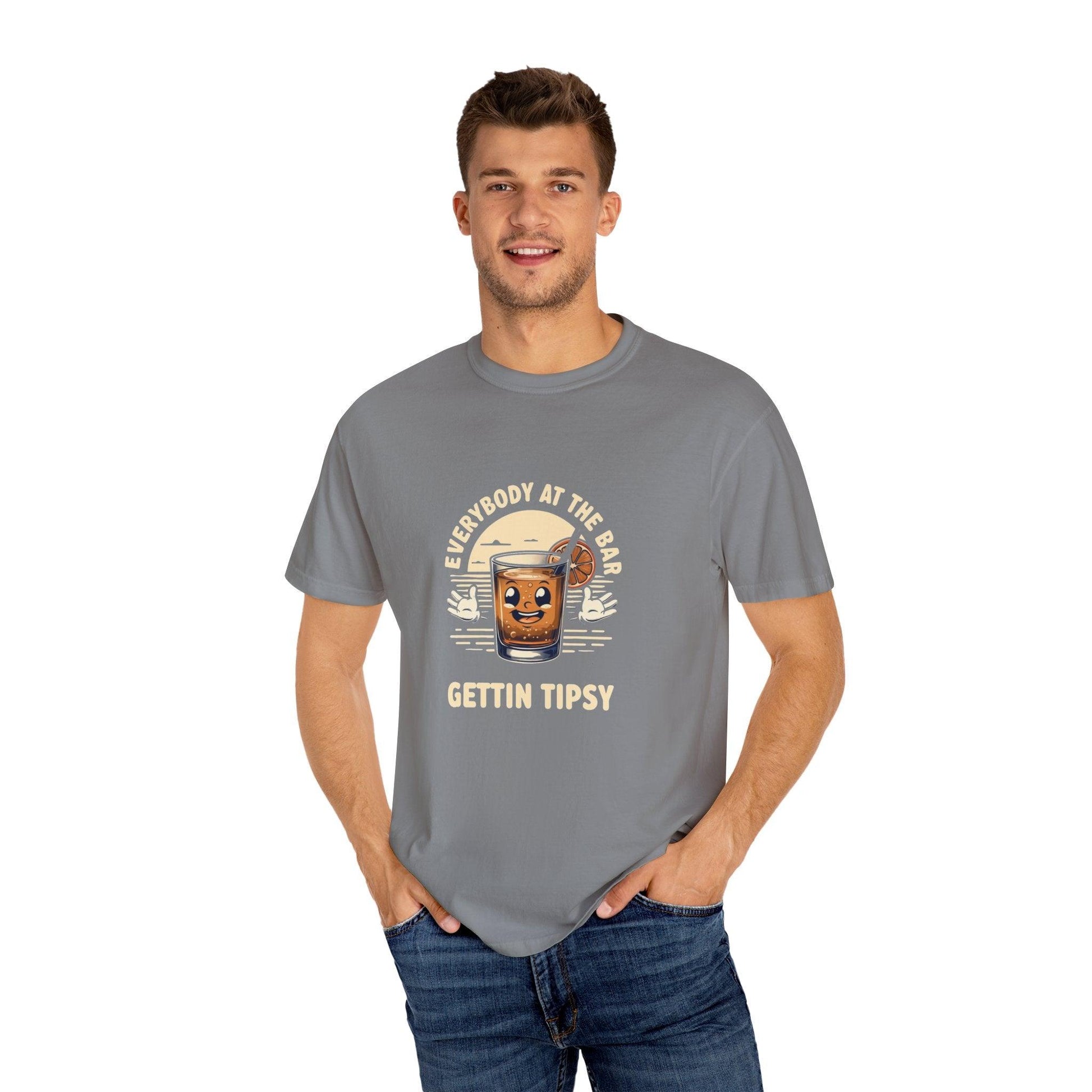 Everybody at the Bar Gettin Tipsy Unisex Garment-Dyed T-Shirt - Country in My Heart