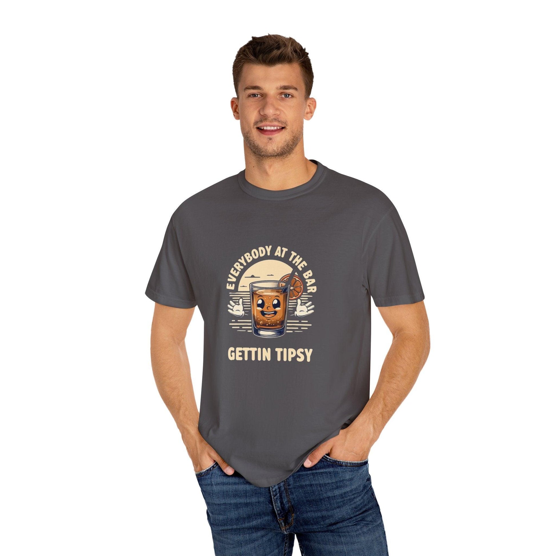 Everybody at the Bar Gettin Tipsy Unisex Garment-Dyed T-Shirt - Country in My Heart