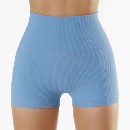 High-Waisted Ribbed Fitness Shorts | Butt Lifting & Flattering Activewear for Yoga, Running & More - Country in My Heart