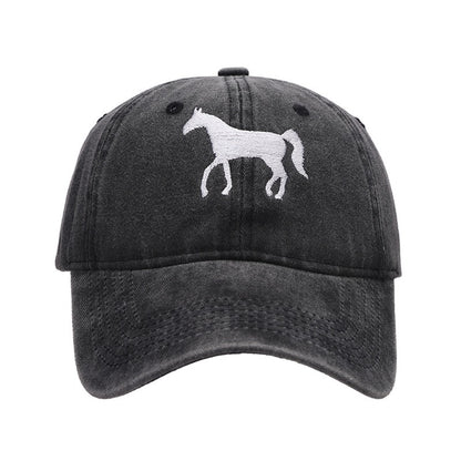 Horsing Around Distressed Cowgirl Baseball Cap