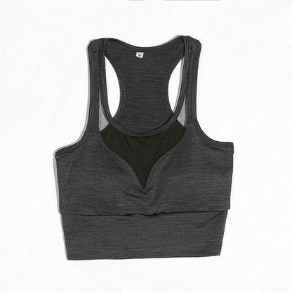 Mesh Insert Sports Bra Yoga Top | Stylish Country Girl Activewear for Fitness & Yoga - Country in My Heart