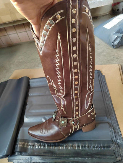 Women’s Custom Embellished Cowgirl Boots - Country in My Heart