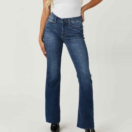 High Waisted Slim Fit Flared Jeans - Country in My Heart