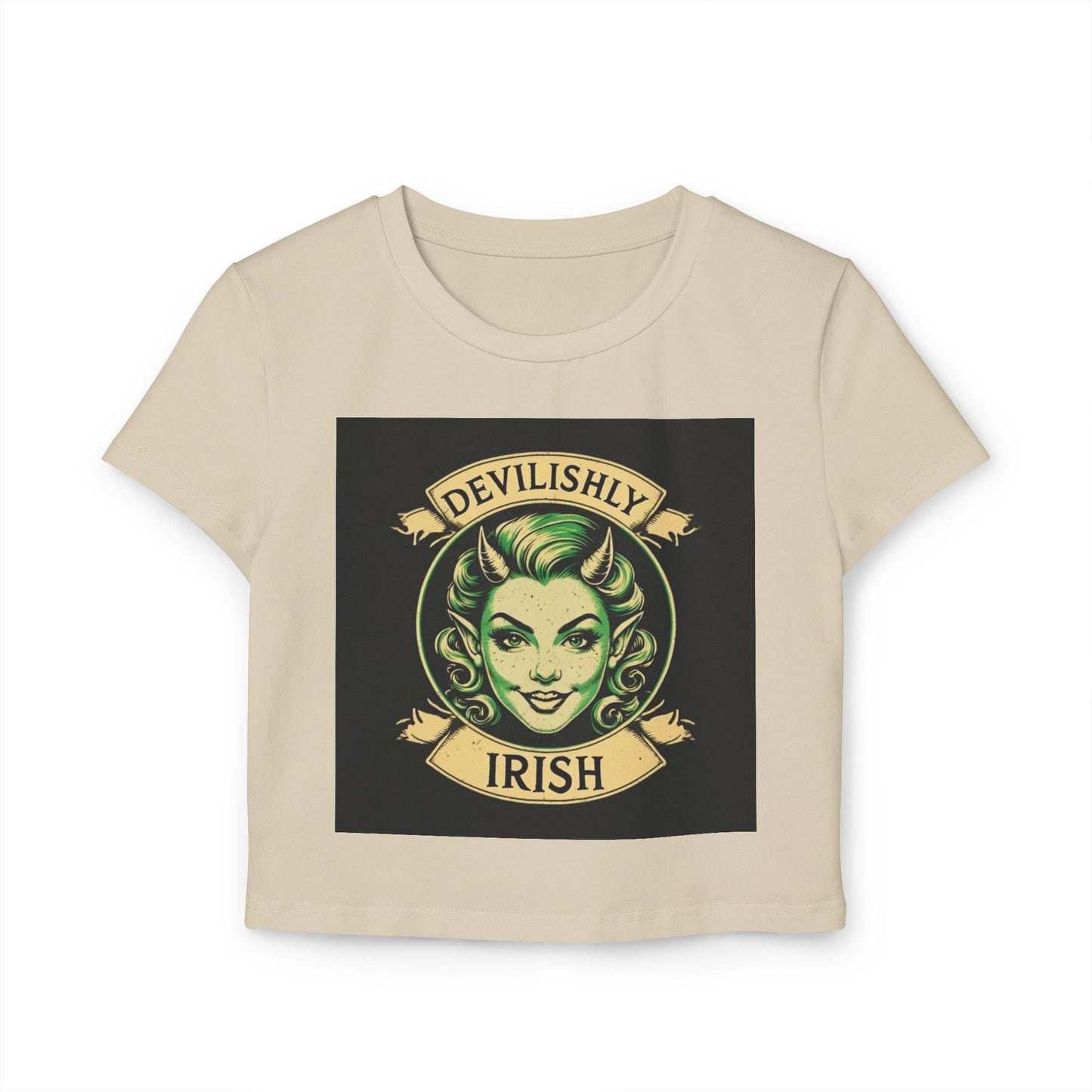St Patricks Day Baby Tee Devilishly Irish - Country in My Heart