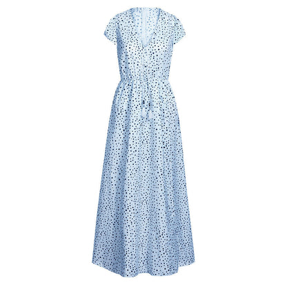 Sunset Dreams Polka Dot Boho Dress