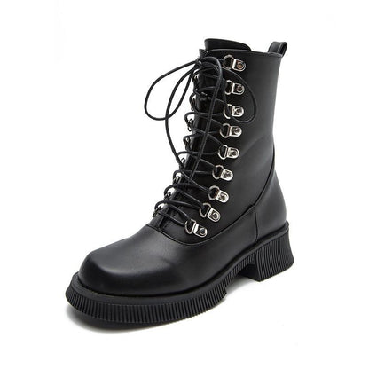 Black Knight Lace-Up Boots - Country in My Heart