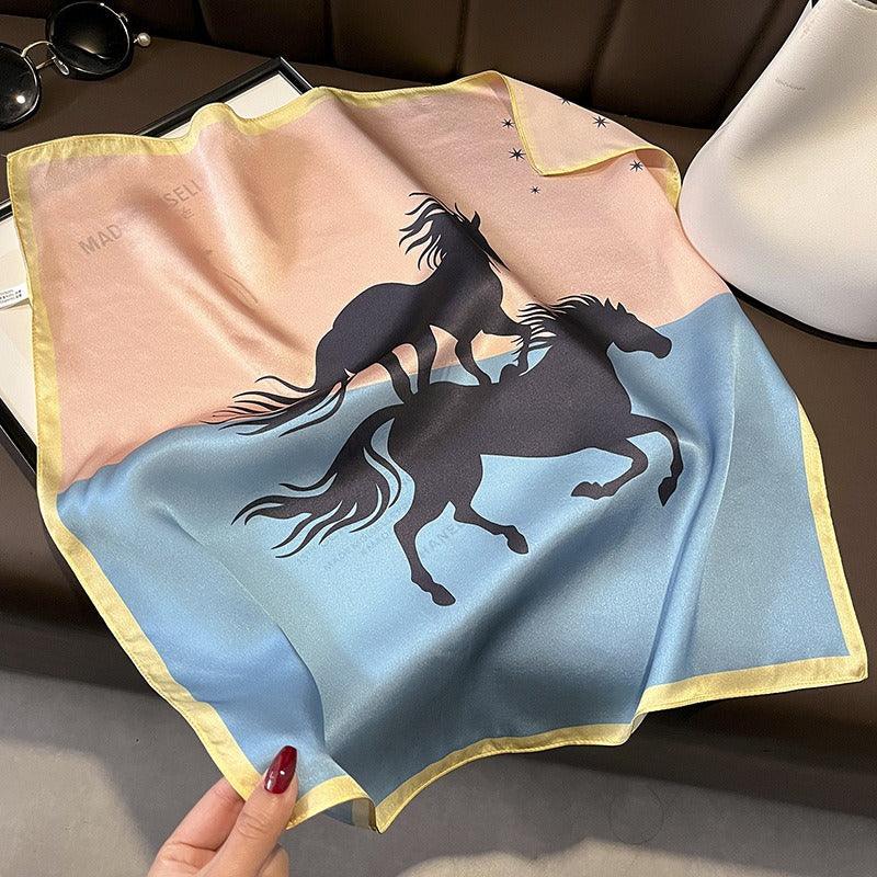 Wild Horses Silk Scarf – Luxurious Country Cowgirl Accessory - Country in My Heart