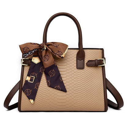 Serpent Luxe Snakeskin Handbag - Elegant Leather Commuter Bag for Stylish Women - Country in My Heart