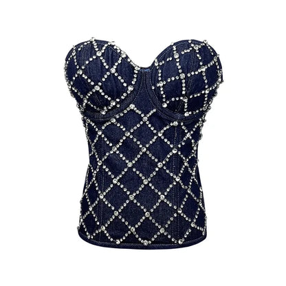 Rhinestone Cowgirl Denim Vest