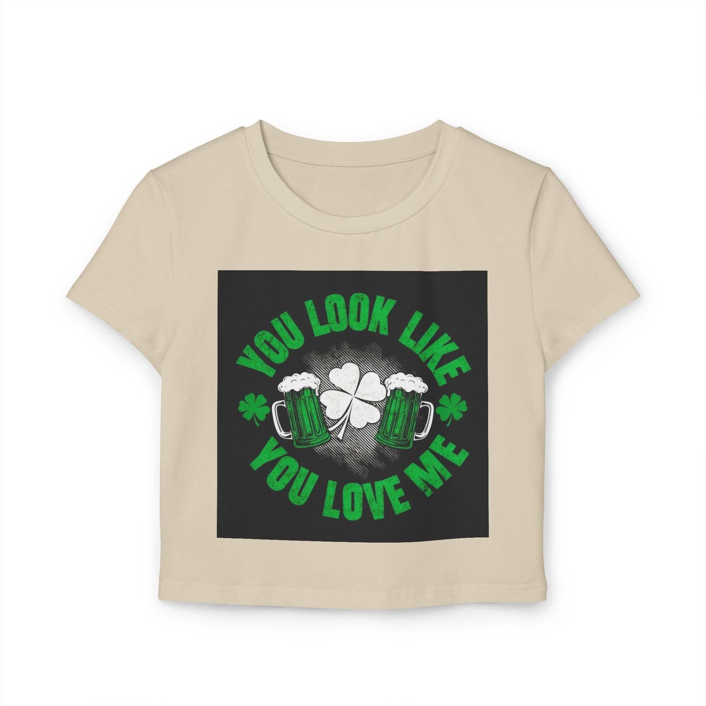 St Patricks Day Baby Tee You Look Like You Love Me - Country in My Heart