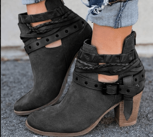 Buckle Chic Ankle Boots - Country in My Heart