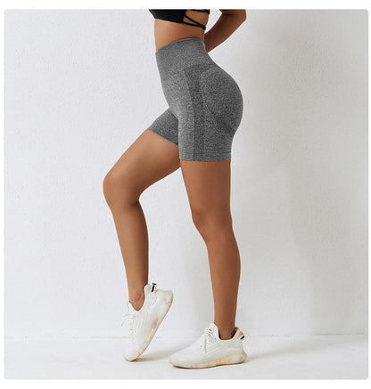 Country Girl High-Waisted Fitness Shorts | Butt Lifting & Ribbed Activewear for Yoga & Running - Country in My Heart