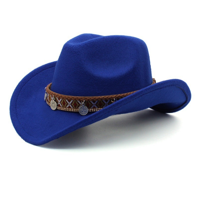 Western Charm Woolen Cowgirl Hat