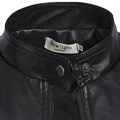 Black Leather Motorcycle Jacket | Stylish and Warm for Bikers & Nightlife - Country in My Heart