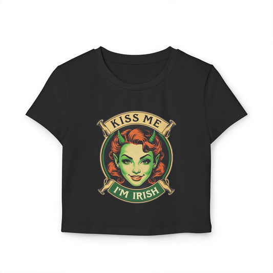 St Patricks Day Baby Tee Kiss Me Im Irish - Country in My Heart