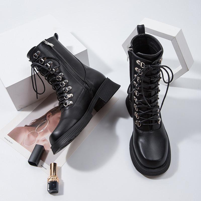 Black Knight Lace-Up Boots - Country in My Heart