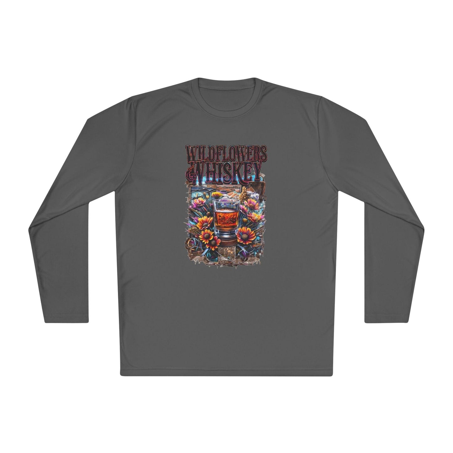 Wildflowers and Whiskey Lightweight Long Sleeve Tee - Country in My Heart