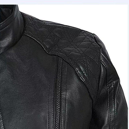 Black Leather Motorcycle Jacket | Stylish and Warm for Bikers & Nightlife - Country in My Heart