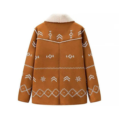 Tribal Rancher Lambs Hair Jacket - Warm, Cozy, & Stylish Cowgirl Outerwear - Country in My Heart