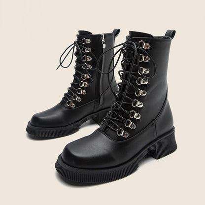 Black Knight Lace-Up Boots - Country in My Heart