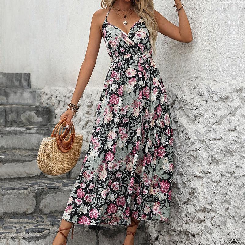 Thorns & Roses Cowgirl Dress | Sexy Floral V-neck Sleeveless Dress for Cowgirls - Country in My Heart