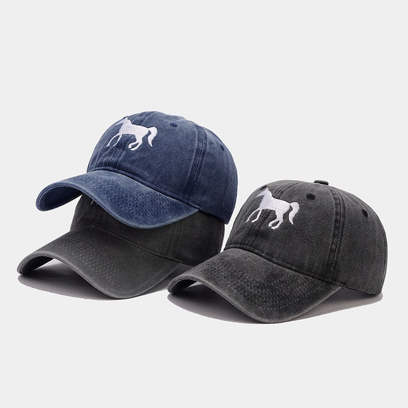 Horsing Around Distressed Cowgirl Baseball Cap