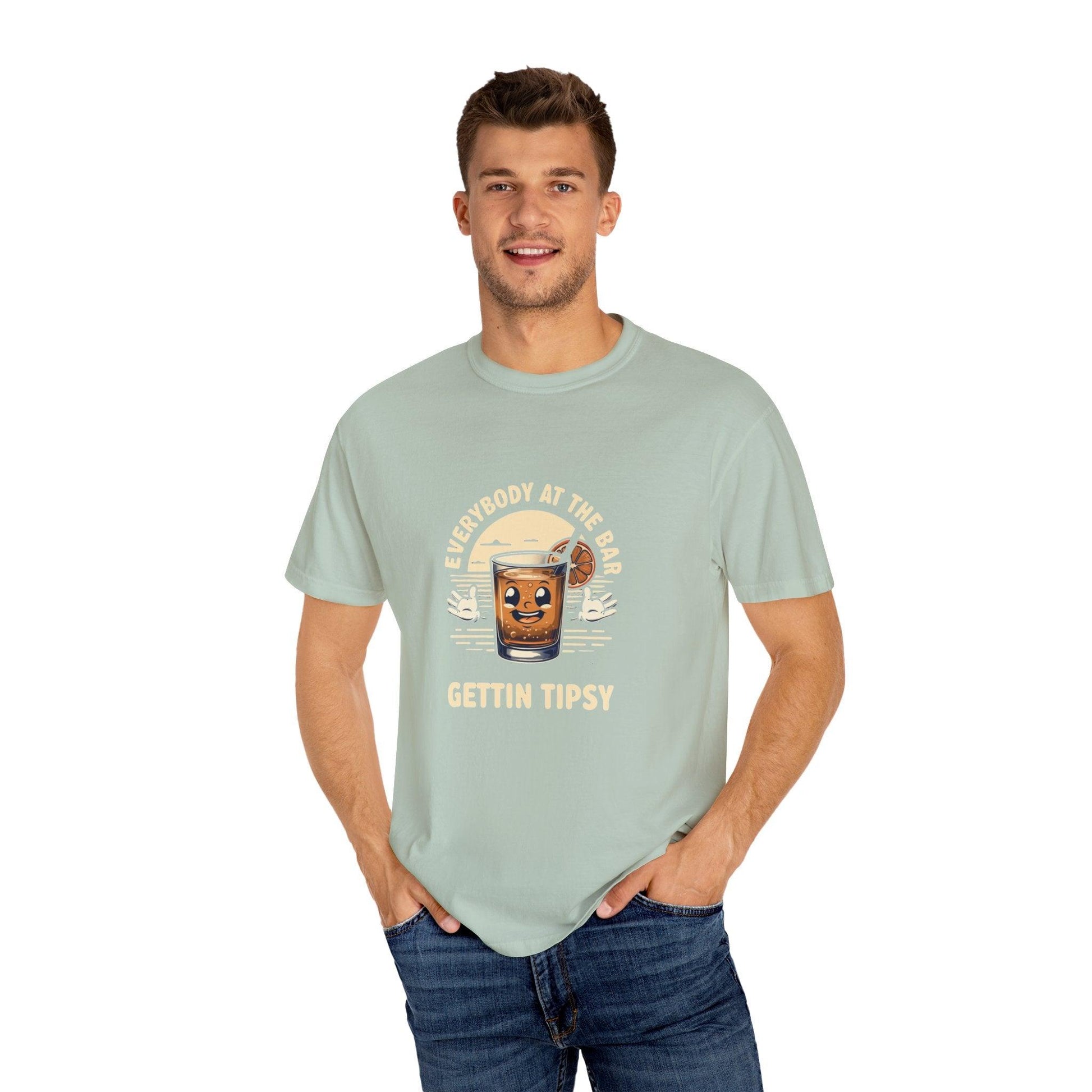 Everybody at the Bar Gettin Tipsy Unisex Garment-Dyed T-Shirt - Country in My Heart