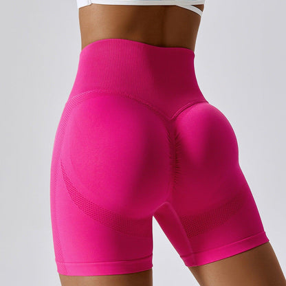 Country Girl High-Waisted Fitness Shorts | Butt Lifting & Ribbed Activewear for Yoga & Running - Country in My Heart