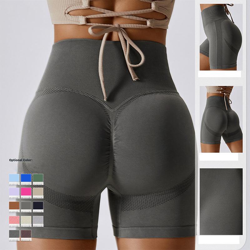 Country Girl High-Waisted Fitness Shorts | Butt Lifting & Ribbed Activewear for Yoga & Running - Country in My Heart