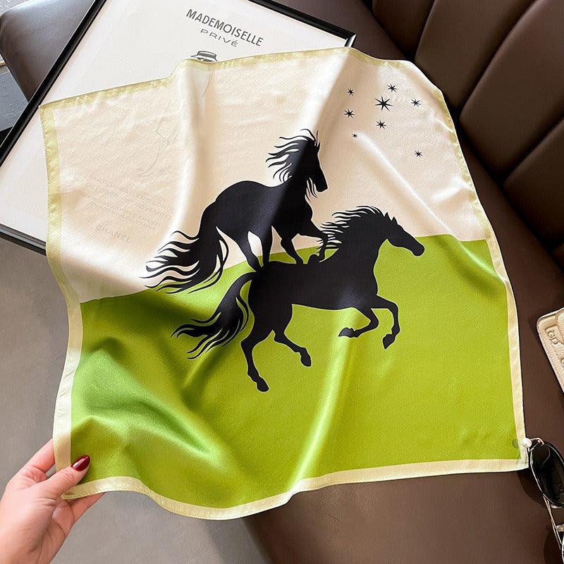 Wild Horses Silk Scarf – Luxurious Country Cowgirl Accessory - Country in My Heart