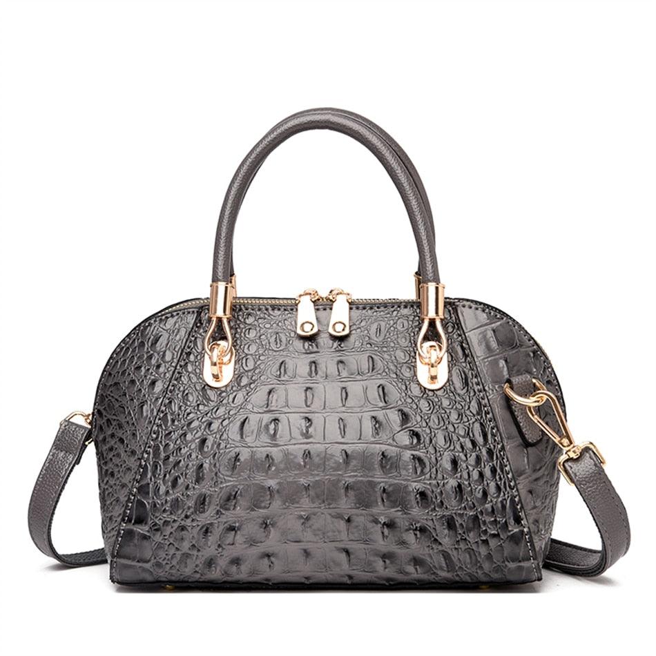 Crocodile Pattern Messenger Shoulder Bag - Country in My Heart