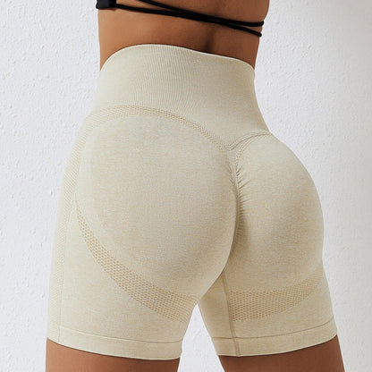 Country Girl High-Waisted Fitness Shorts | Butt Lifting & Ribbed Activewear for Yoga & Running - Country in My Heart