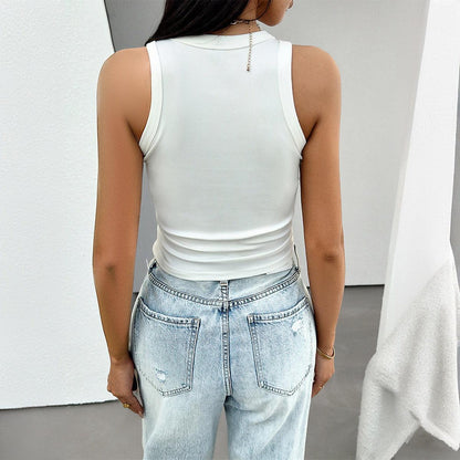 Slim Fit Knitted Tank Top for Women | Ribbed, Comfortable & Stylish for Everyday Wear - Country in My Heart