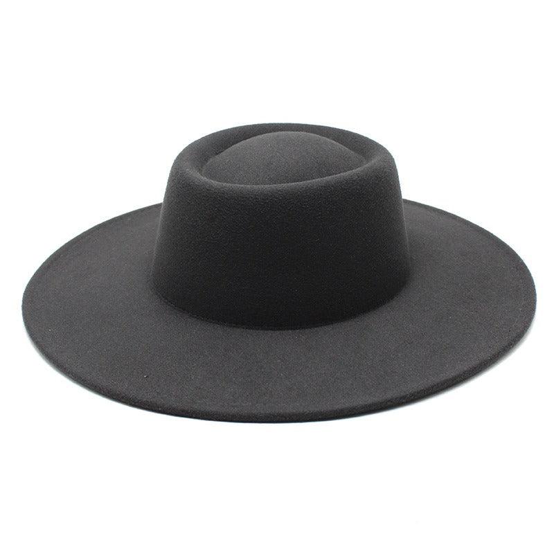 Ella Wide Brim Wool Jazz Hat – Stylish Felt Hat in 16 Colors - Country in My Heart