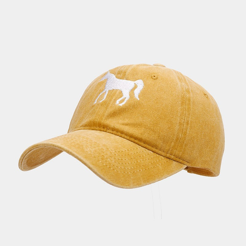 Horsing Around Distressed Cowgirl Baseball Cap