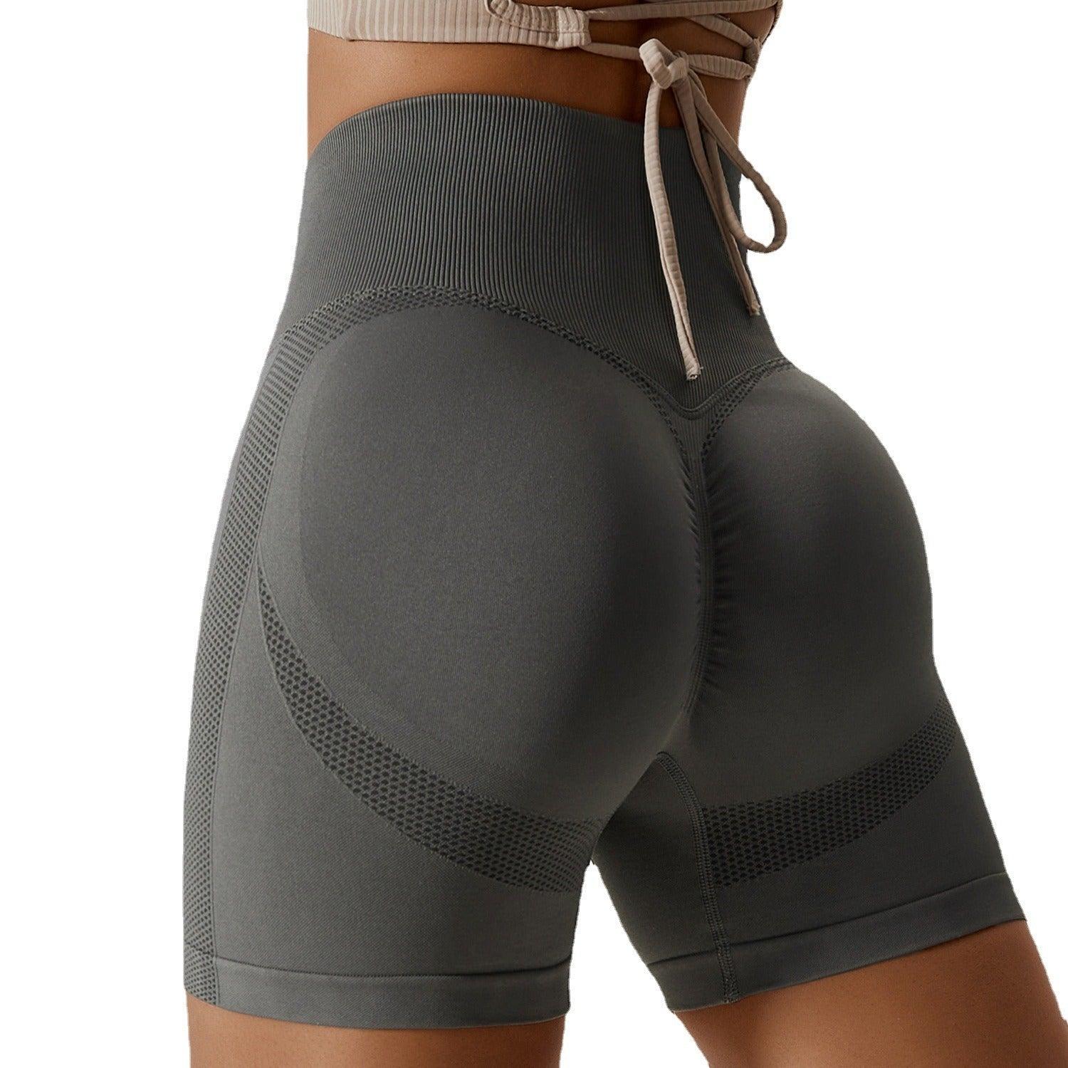 Country Girl High-Waisted Fitness Shorts | Butt Lifting & Ribbed Activewear for Yoga & Running - Country in My Heart