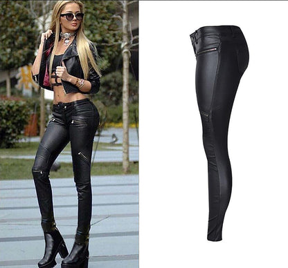 Rebel Rider Multi-Zip Skinny Motorcycle Pants - Edgy Street Style & Bold Fit - Country in My Heart